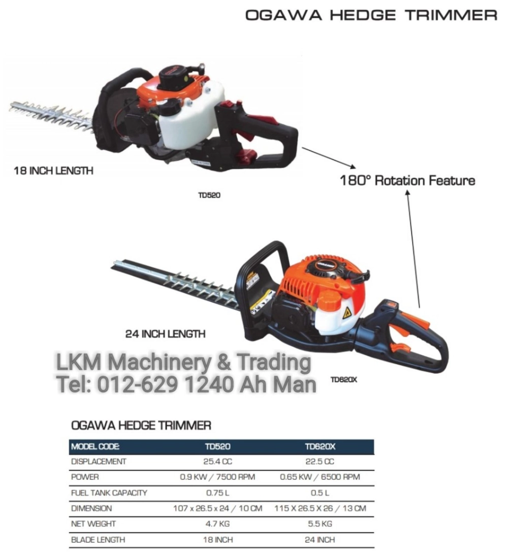 Ogawa Hedge Trimmer TD620X / TD520