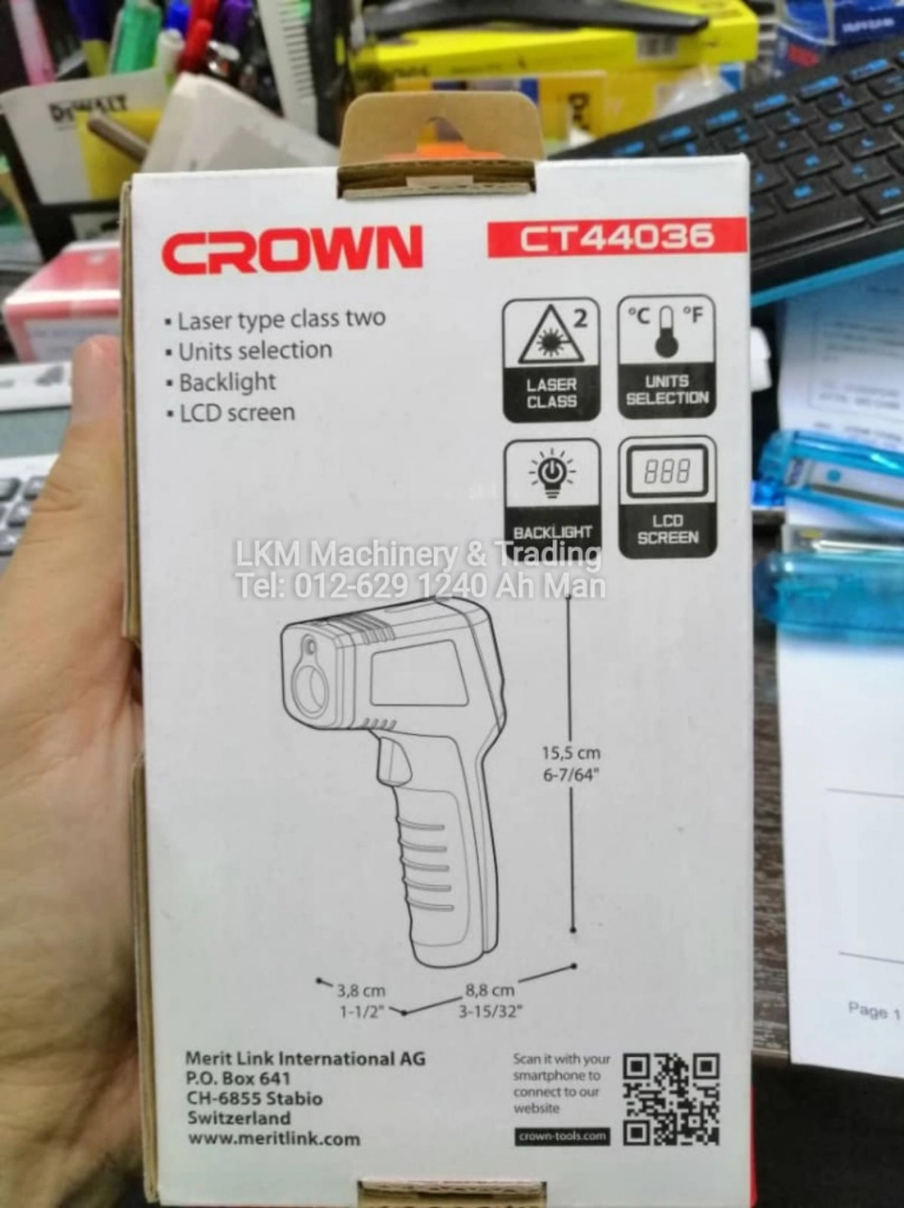 Crown Thermo/Temperature Detector -50°C to 400°C