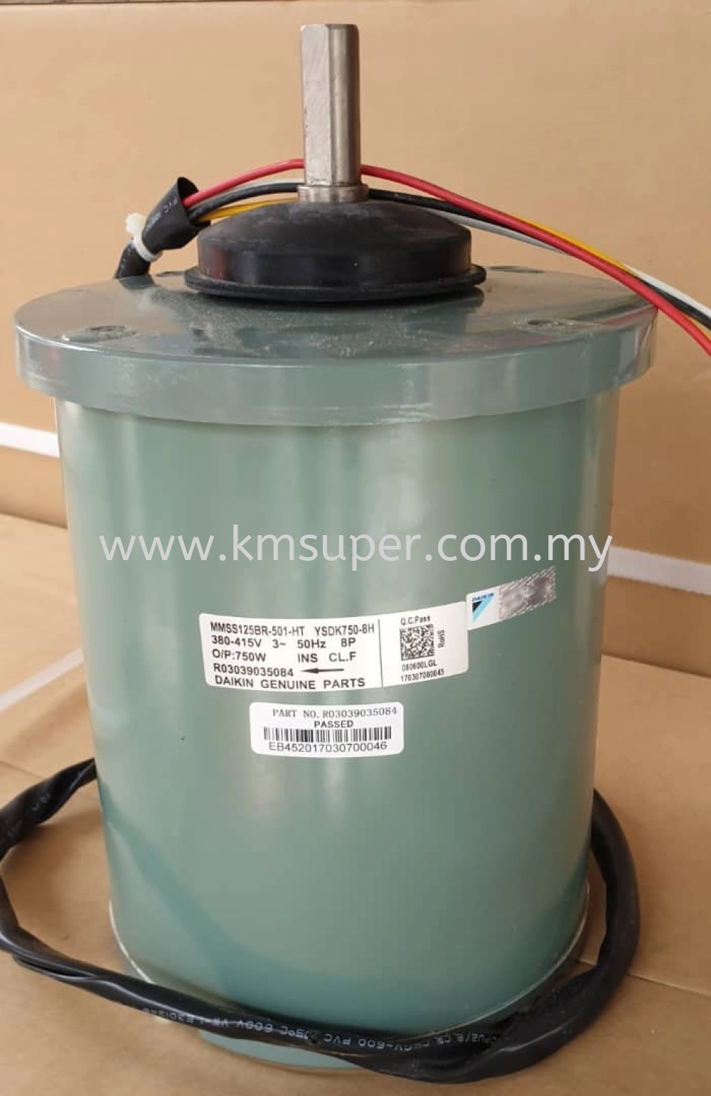 R03039035084-FAN MOTOR MMSS125BR-501-HT ; YSDK750-8H ; HAT081 ; 380-415V 8P 750W 3PH