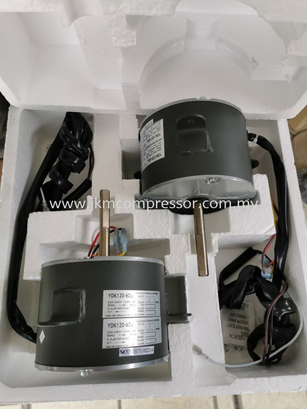 YDK120-6D8 - CARRIER YDK120-6D8 FAN MOTOR ; 220-240V 6P 120W 