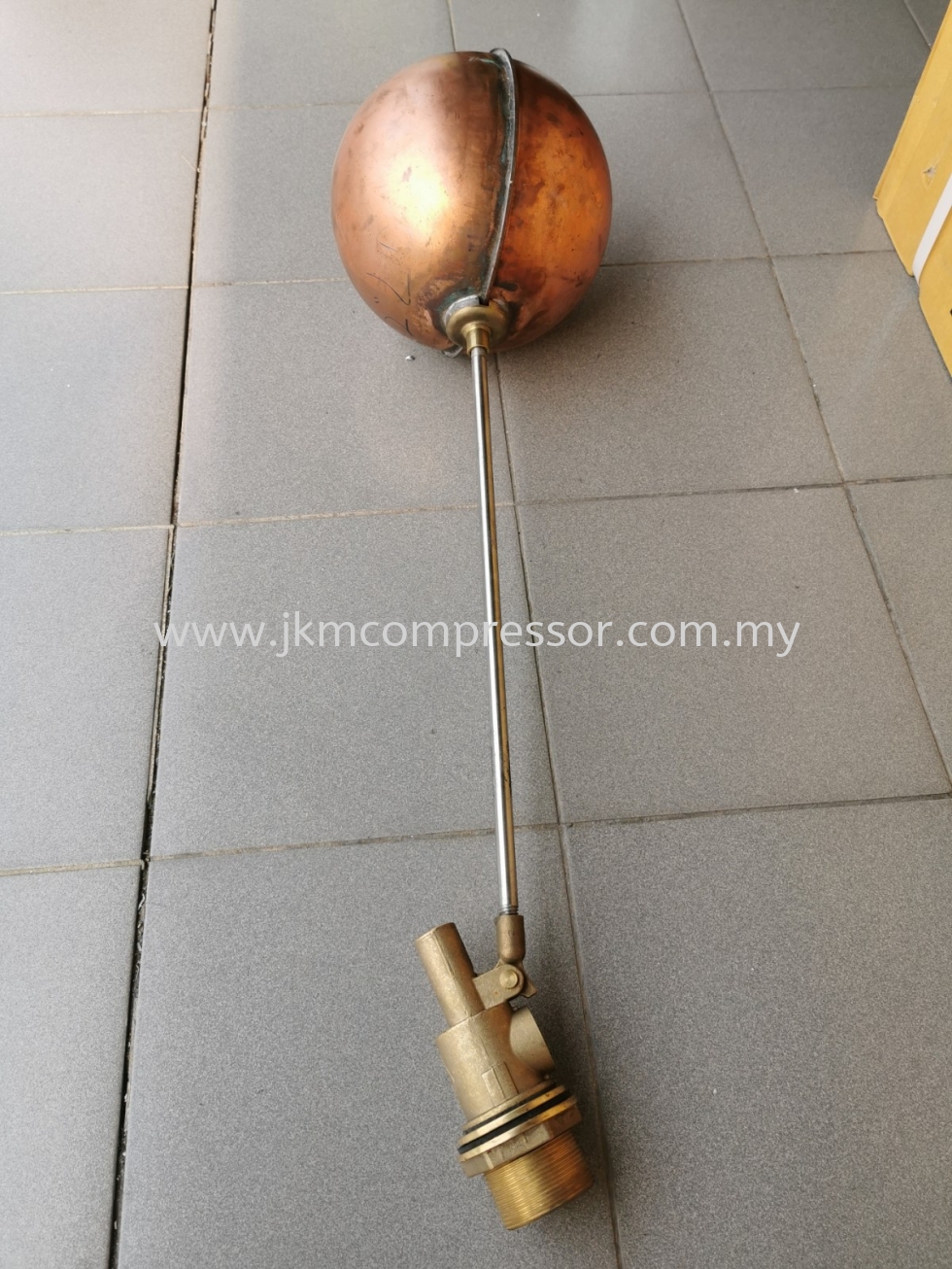 COOLING TOWER BRASS / POLY FLOAT VALVE C/W FLOAT BALL