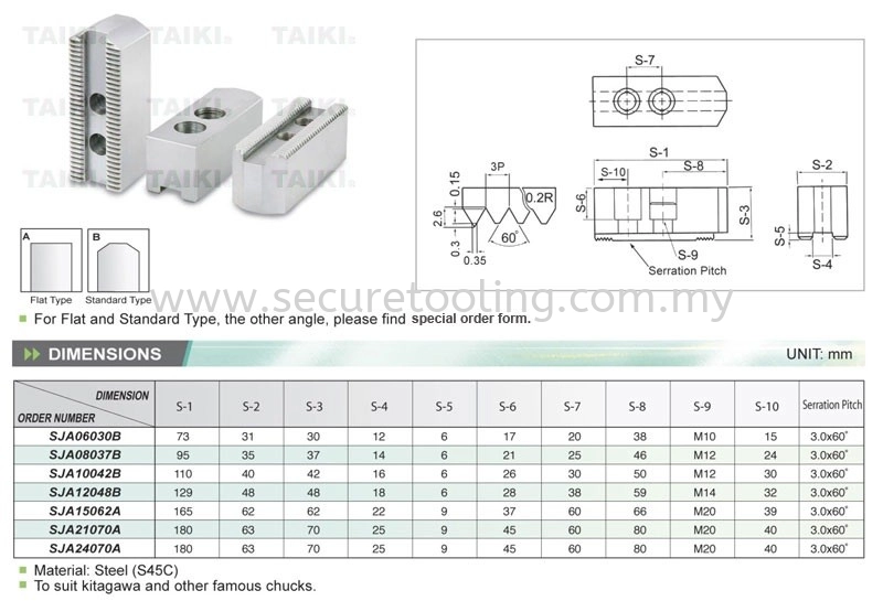 Taiki 3.0mm x 60 Degree (Standard Type)