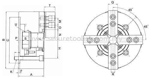 Taiki TK-400 HIGH SPEED HOLLOW POWER CHUCK