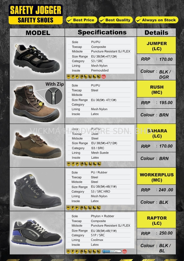 SAFETY JOGGER SAFETY SHOES DAKAR SAFETY JOGGER SAFETY SHOES SAFETY & P.P.E  Johor Bahru (JB), Malaysia, Mount Austin Supplier, Suppliers, Supply,  Supplies