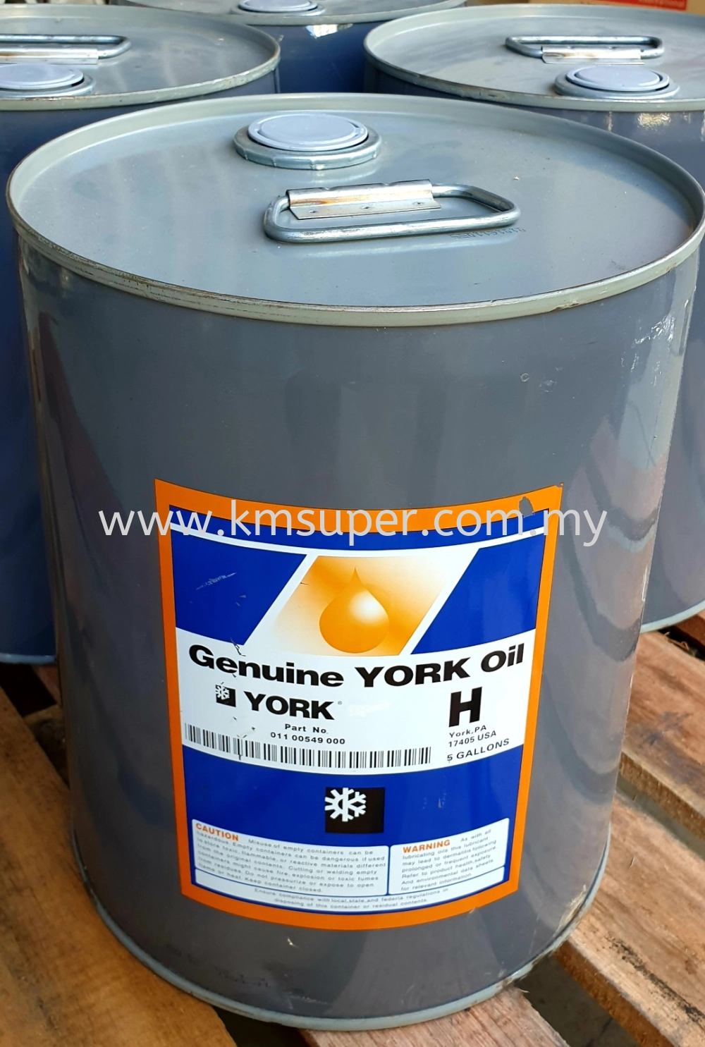 011-00549-000 - YORK COMPRESSOR OIL "H" ; 5 GALLON (18.9 LITERS)