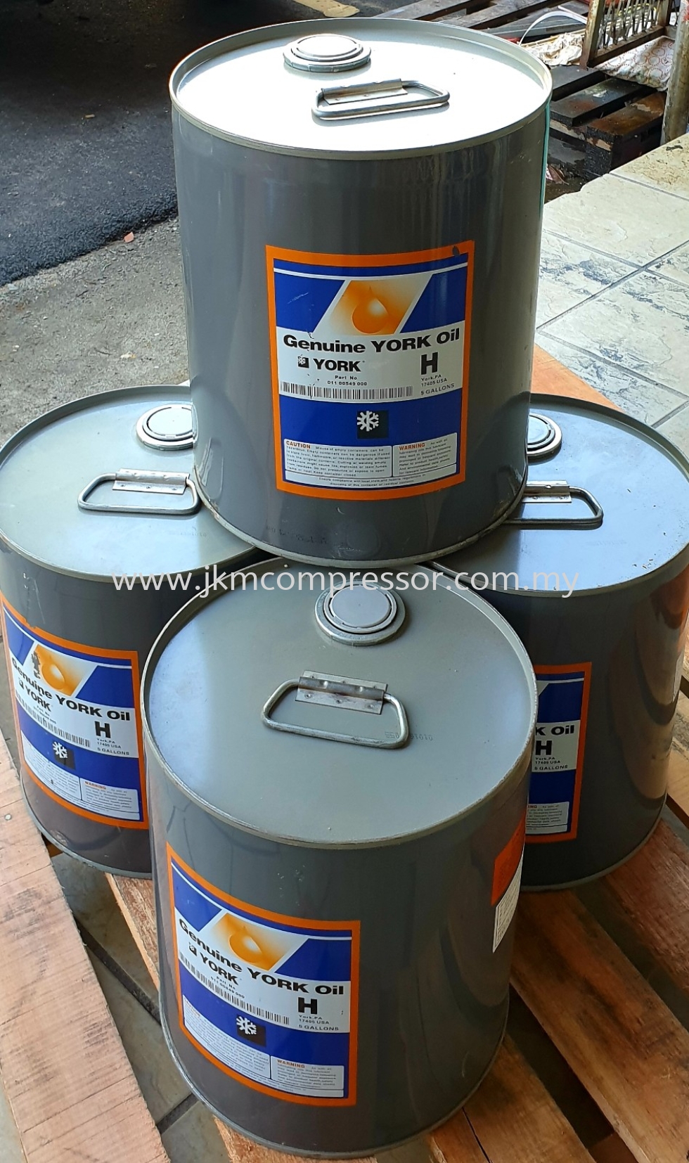 011-00549-000 - YORK COMPRESSOR OIL "H" ; 5 GALLON (18.9 LITERS)