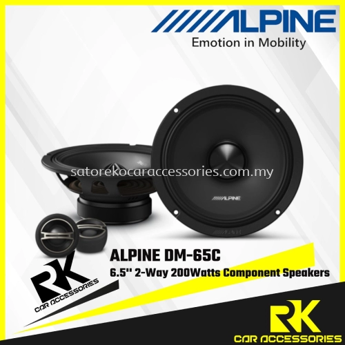 ALPINE DM-Series DM-65C 6.5" 2-Way Component Speaker