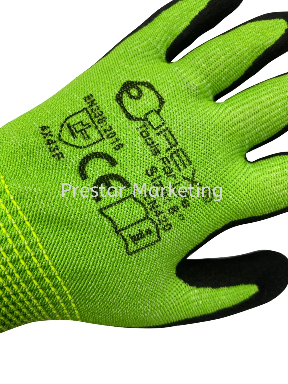 ANTI CUT SAFETY GLOVE WITH SHPPE & NITRITE SANDY PALM