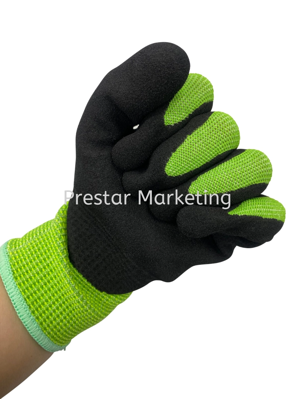 ANTI CUT SAFETY GLOVE WITH SHPPE & NITRITE SANDY PALM