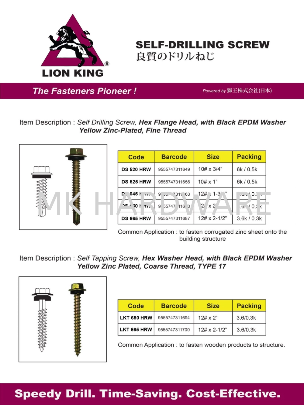 SELF DRILLING SCREW