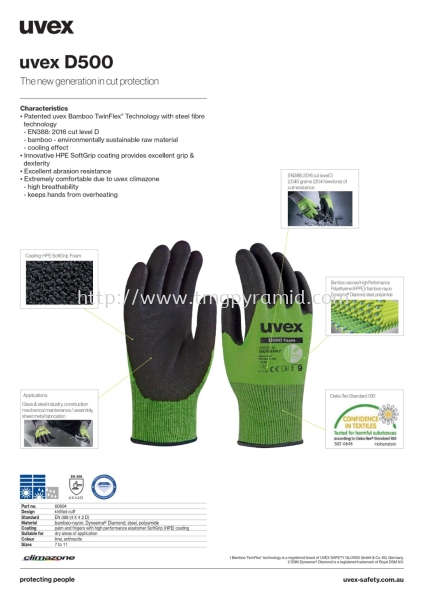 Uvex D500 Cut Protection Glove