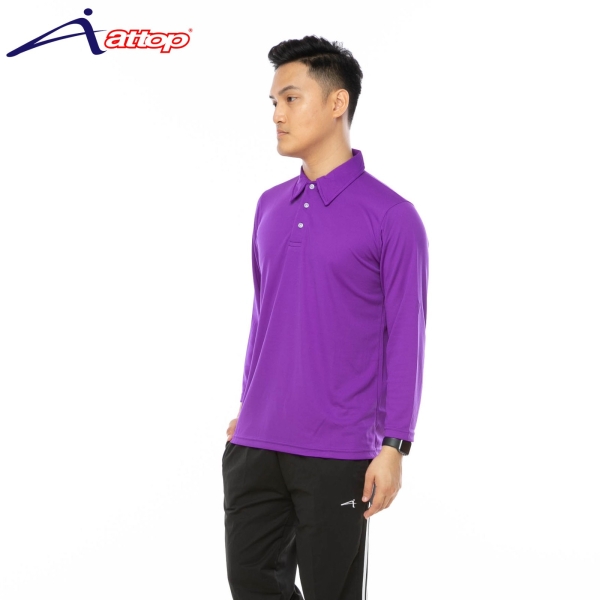 ATTOP COLLAR LONG SLEEVE ALS600A PURPLE