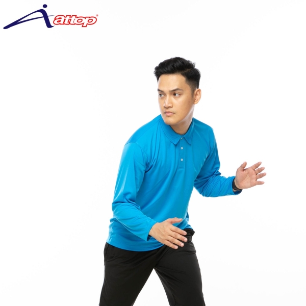 ATTOP COLLAR LONG SLEEVE ALS600A TURQUOISE