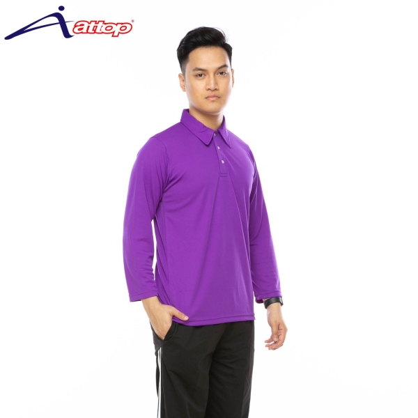 ATTOP COLLAR LONG SLEEVE ALS600A PURPLE