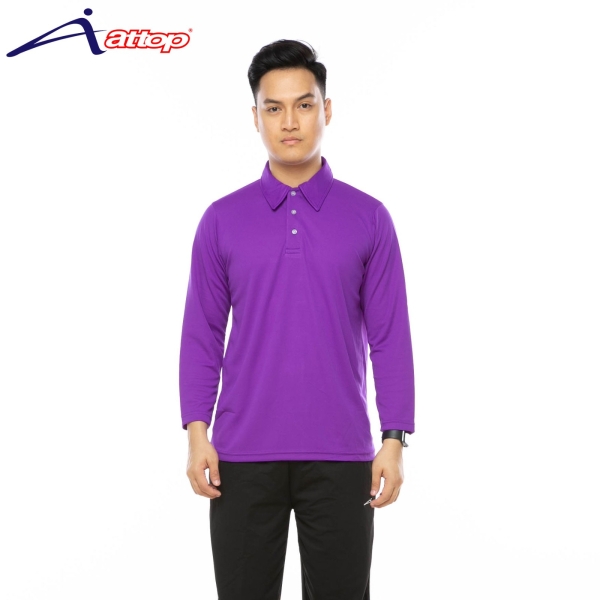 ATTOP COLLAR LONG SLEEVE ALS600A PURPLE