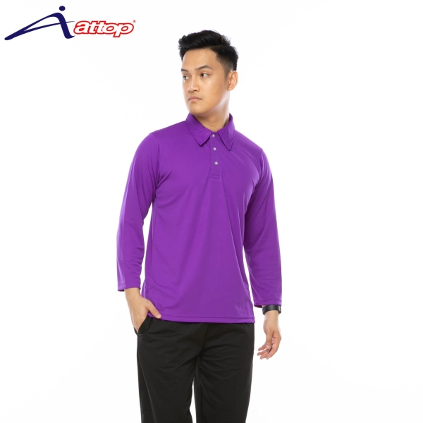 ATTOP COLLAR LONG SLEEVE ALS600A PURPLE