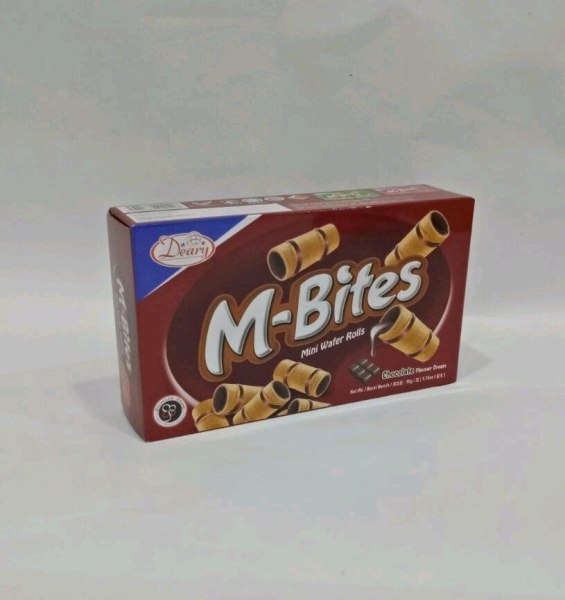 M-Bites Mini Wafer Rolls - Chocolate 