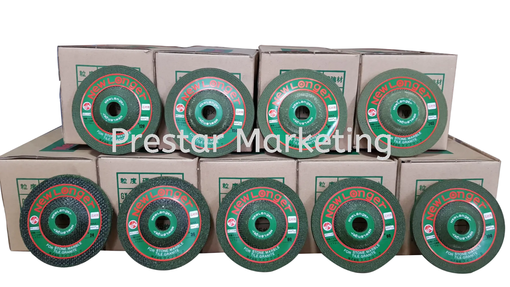 NEW LONGER GRINDING WHEEL 4" (GREEN COLOUR) FOR STONE