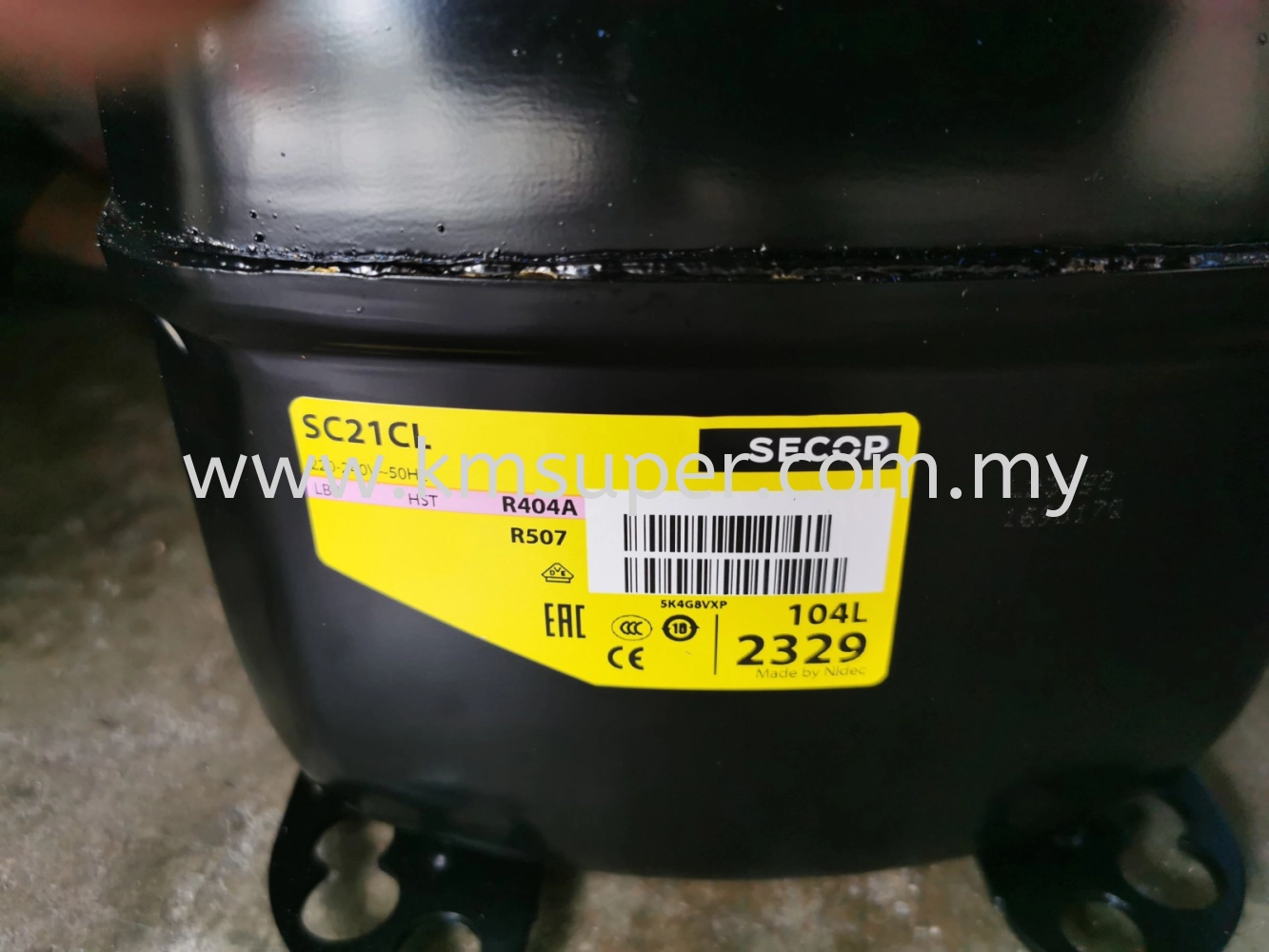 SC21CL DANFOSS SECOP 7/8HP LBP R404A COMPRESSOR