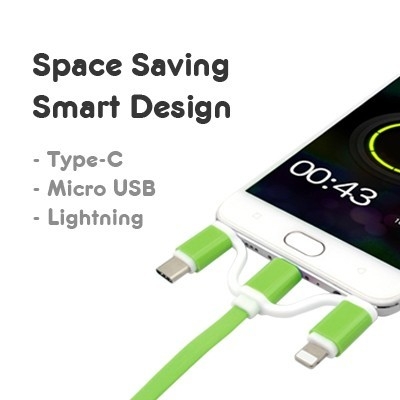 3-in-1 UNI Retractable USB Charging Cable - GD 115