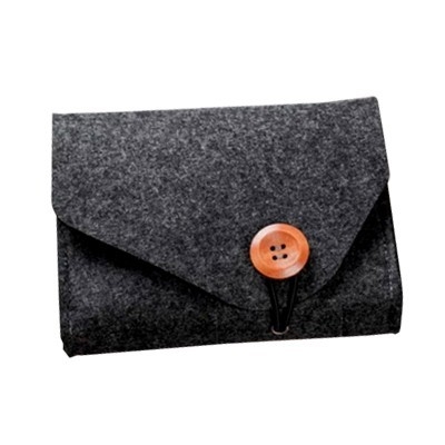 Mini Button Felt Gadget Pouch - ECO 109