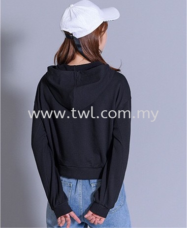 Hoodie 023 Ladies Crop Hoodie 