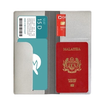 Star Pearl PVC Ticket & Passport Holder - PU 115