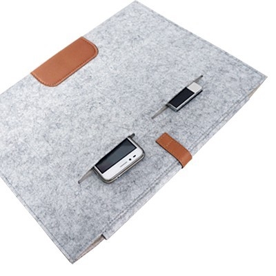 13'' Premium Wool Felt Strap MacBook Sleeve - ECO 132