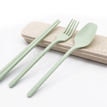 3-in-1 Eco-Wheat Cutlery Gifts Set - MS 1013
