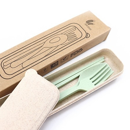 3-in-1 Eco-Wheat Cutlery Gifts Set - MS 1013