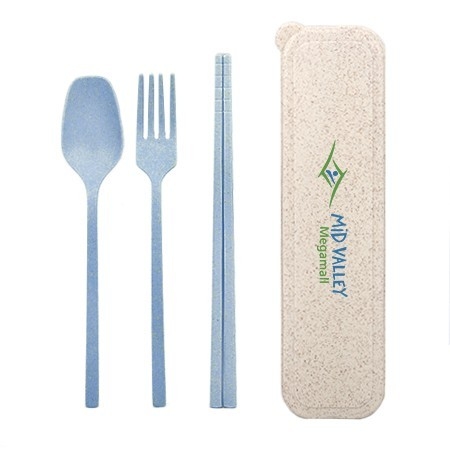 3-in-1 Eco-Wheat Cutlery Gifts Set - MS 1013