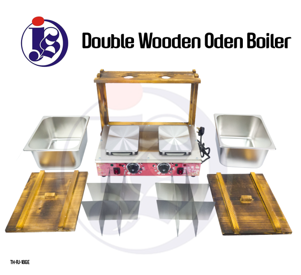 Double Wooden Electric Oden Boiler / Bain Marie 