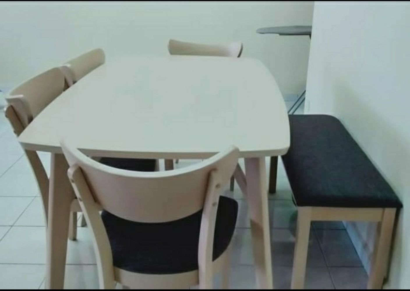 Dinning Table 4 seaters with bench murah dan kuality Penang butterworth RM1299