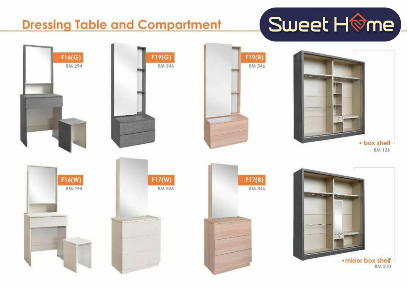 Limited Special Sale Promotion Bedroom Set 5 x 7ft full set with dressing Table Set Bilik Tidur Katil