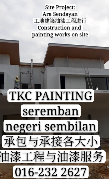 #Project:Ara Sendayan #ؽṤ̽
#Site;Construction  # #construction  painting work in progress
Ṥ̽#P
#Ҫ#!
#Paint it.
#Looking for Us.
TKC Painting#Seremban#Negeri Sembila