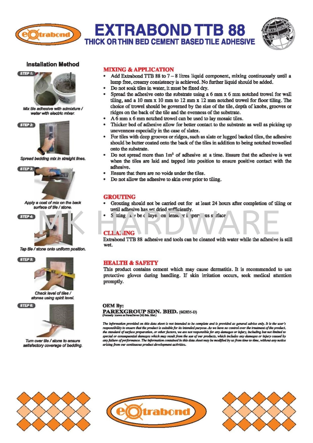 EXTRABOND EXTRALASTIC 88