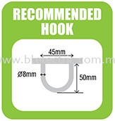 Recommended Hook for K15UW-QEY