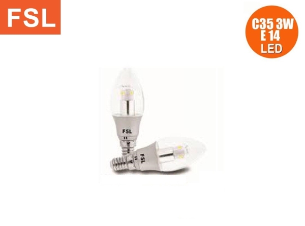 FSL C35 3W LED Candle Bulb E14