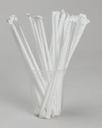 Straw With Paper Wrapper