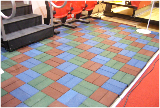 Recycled Rubber Rectangular Paver