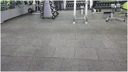 Recycled Rubber Fitness Square Tiles