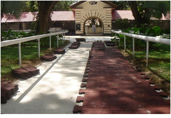 Recycled Rubber H Paving