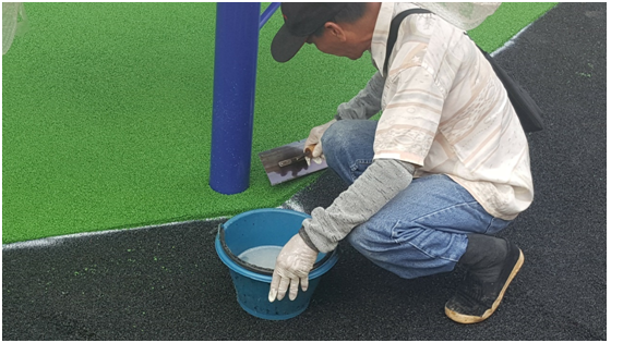 Playground Surfacing - EPDM wet-poured system