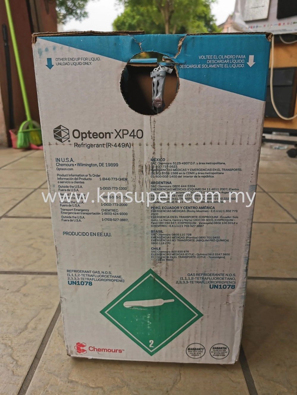 CHEMOURS OPTEON REFRIGERANT GAS XP40 (R449A) Selangor, Malaysia, Kuala ...