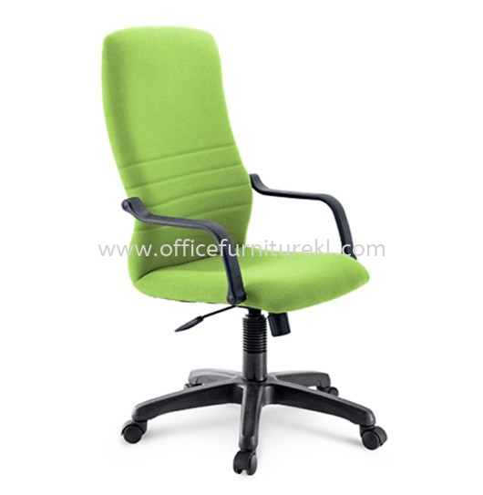 HOLA STANDARD HIGH BACK FABRIC CHAIR C/W POLYPROPYLENE BASE