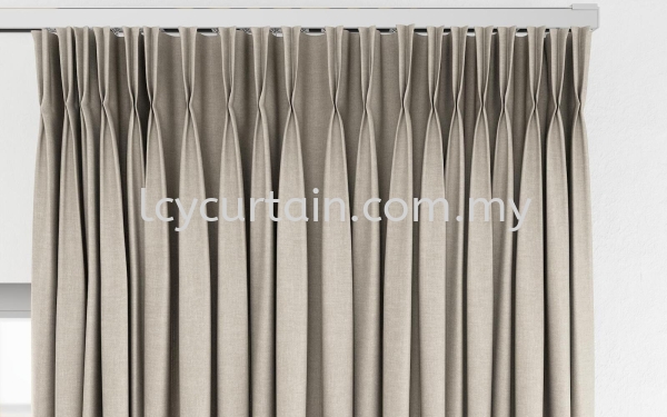 Premium European Polyester and Cotton Curtain 30 Colours Hometown 30 Flax