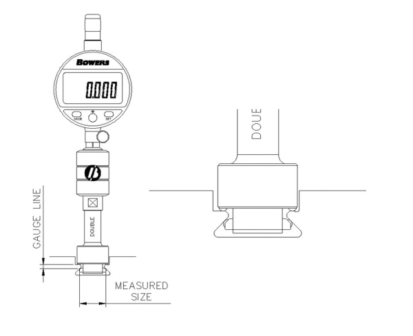 Double side measurement for overall width