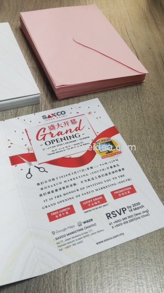 A6 Invitation Card