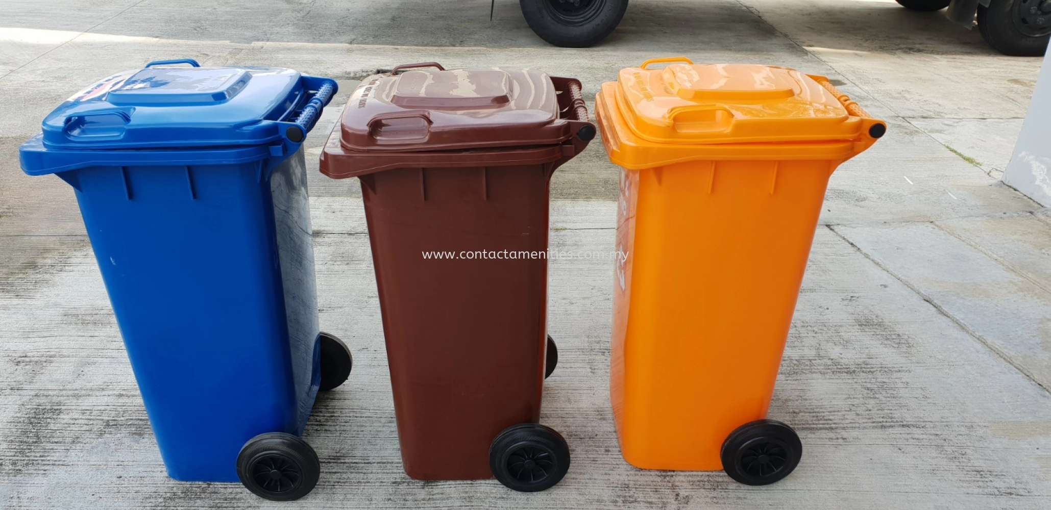 Recycle Mobile Garbage Bin  (3 in 1)