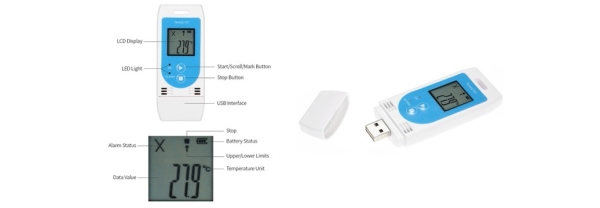 TZONE U03 HUMIDITY TEMPERATURE DATA LOGGER 